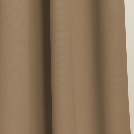 4-i-1 Ljudisolerande Värmeisolerande Mörkläggande Skräddarsydd Gardin som Rumsavskiljare Beige MC8220