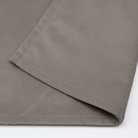 Ljudisolerande gardin som rumsavskiljare Skräddarsydd Sammet Venise Taupe MC740
