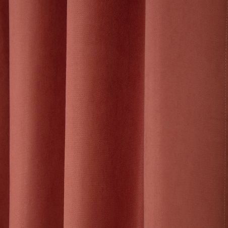 3-i-1 Ljudisolerande Värmeisolerande Mörkläggande Skräddarsydd Gardin Cocoon Terra Cotta MC7005